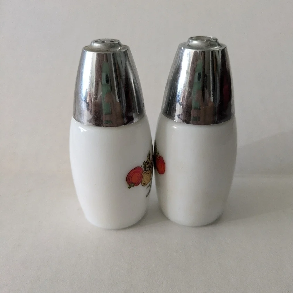Vintage Gemco Corning Ware Spice Of Life Salt & Pepper Shakers